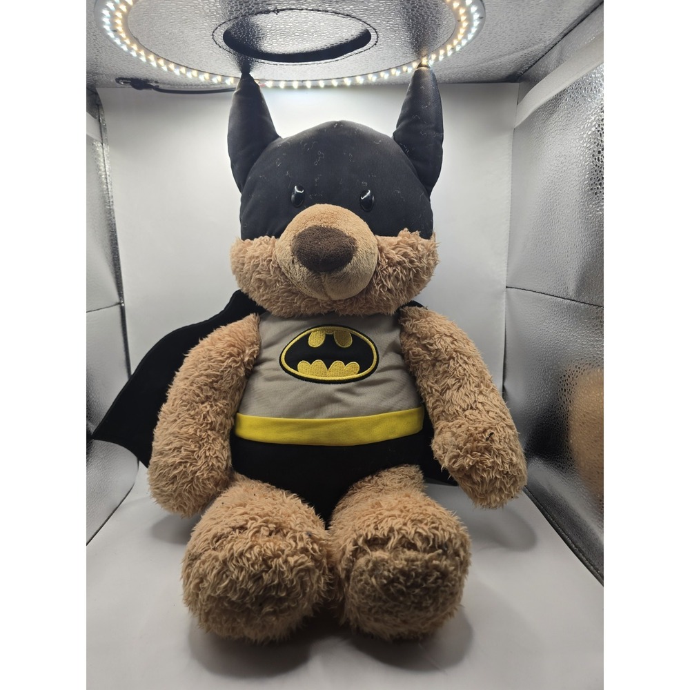 Gund DC Comics Batman Bat-bear Costume Teddy Bear Stuffed Plush Animal 15" Long